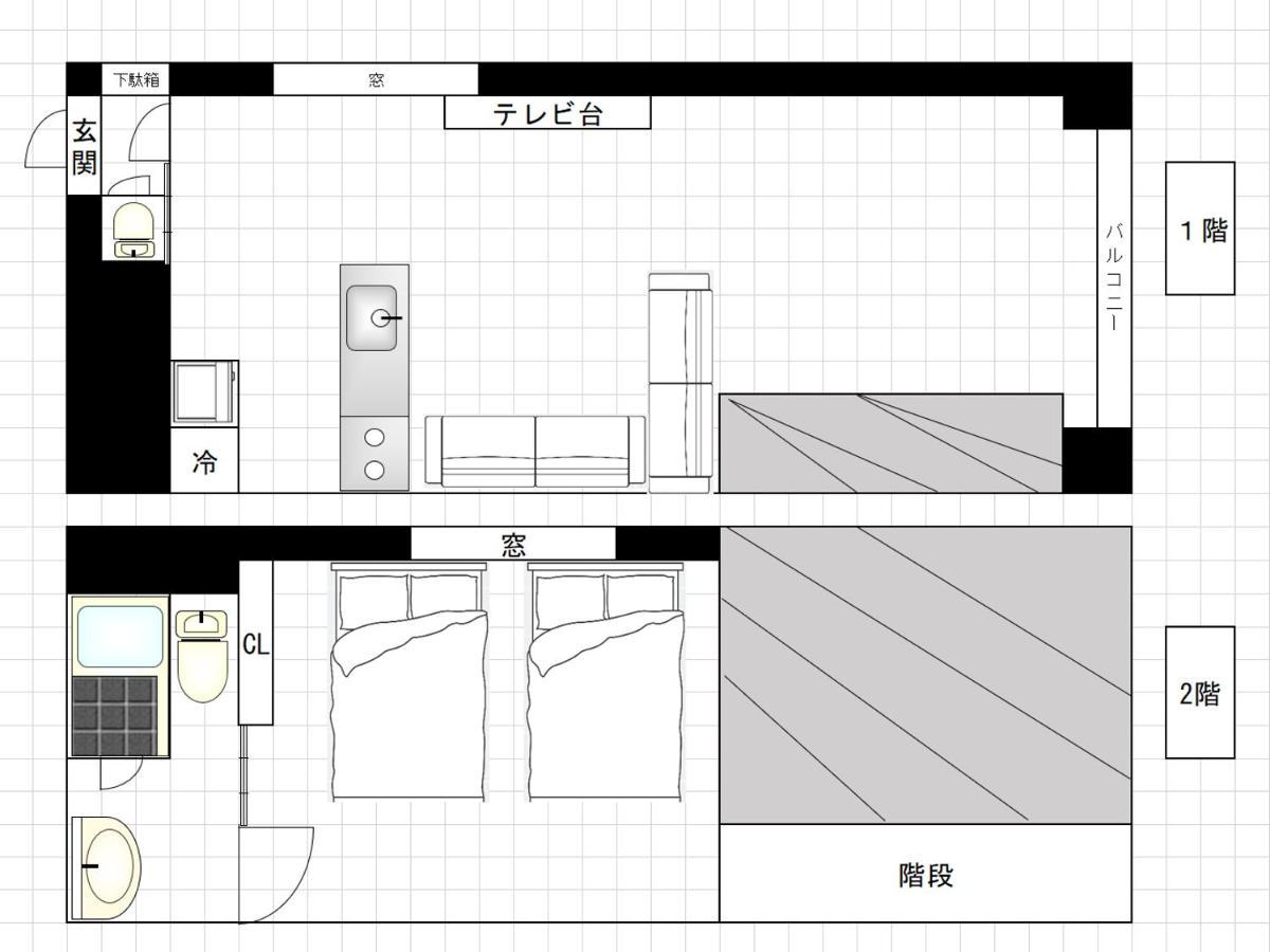 I Cube Kozu Apartment Ōsaka Extérieur photo